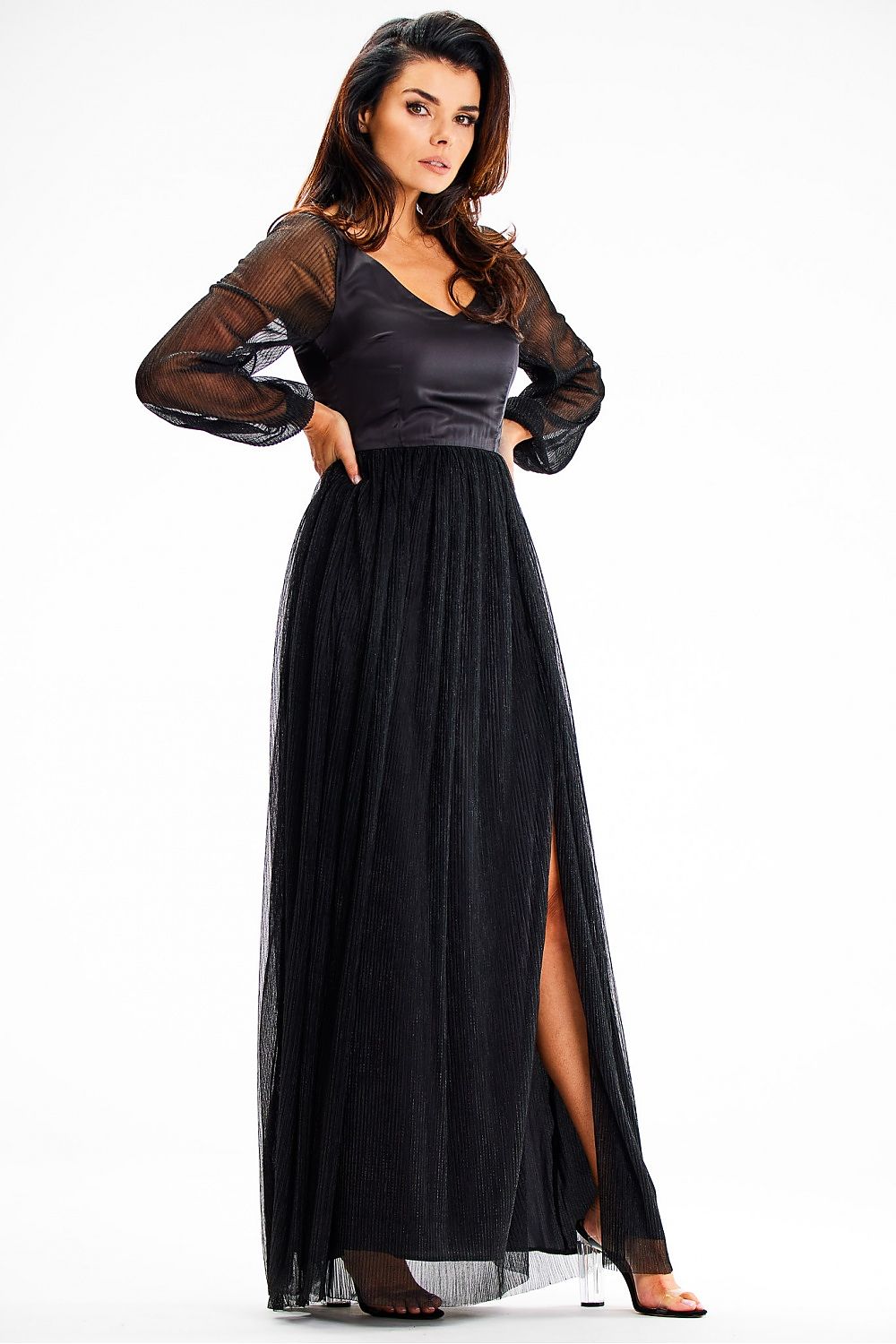 Langes Kleid model 189439 awama