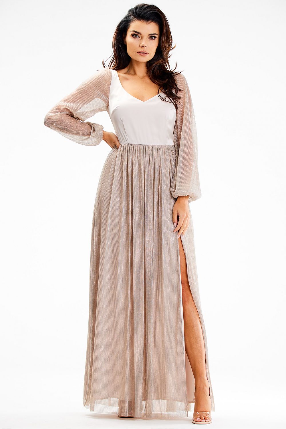 Langes Kleid model 189440 awama