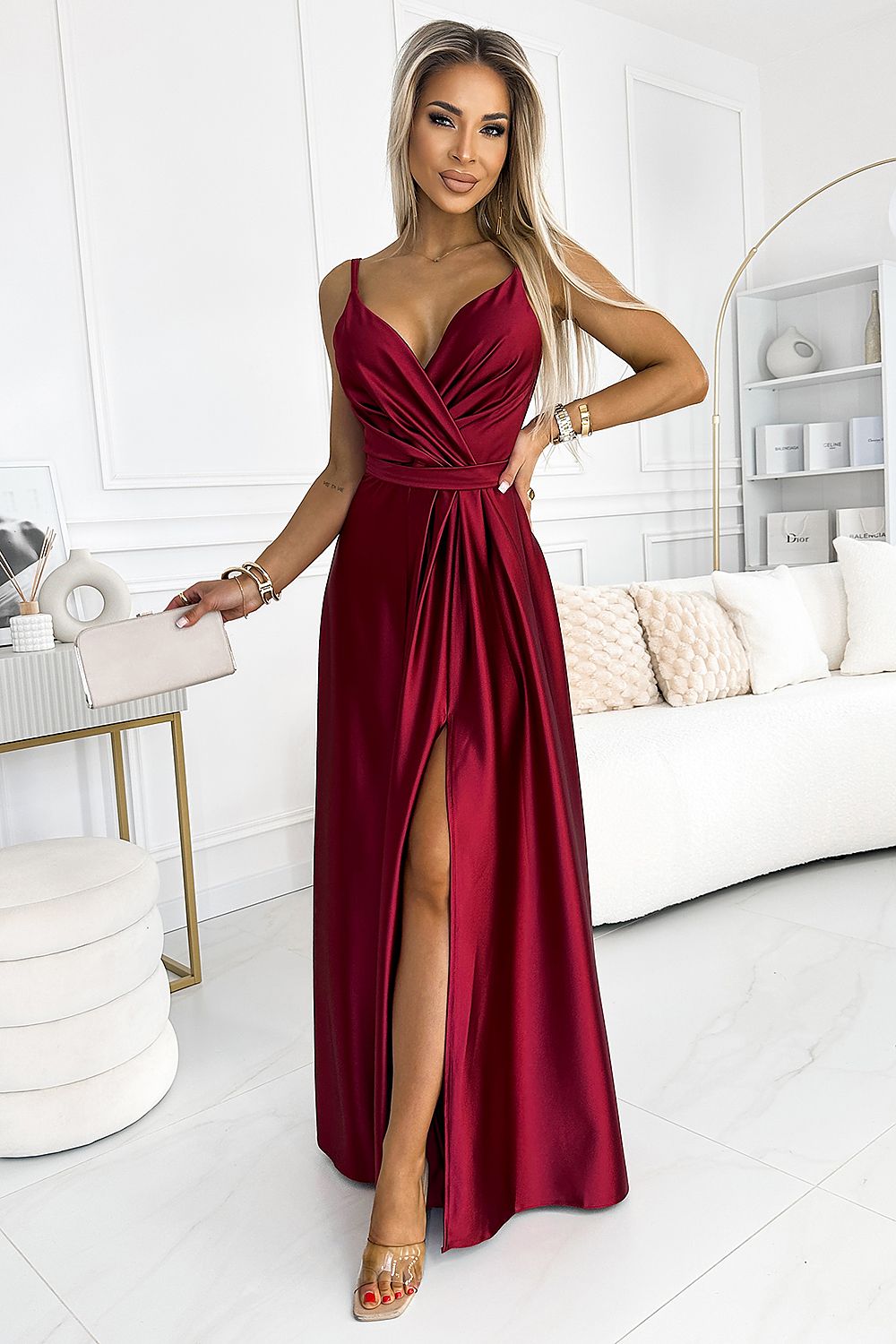 Langes Kleid model 192467 Numoco