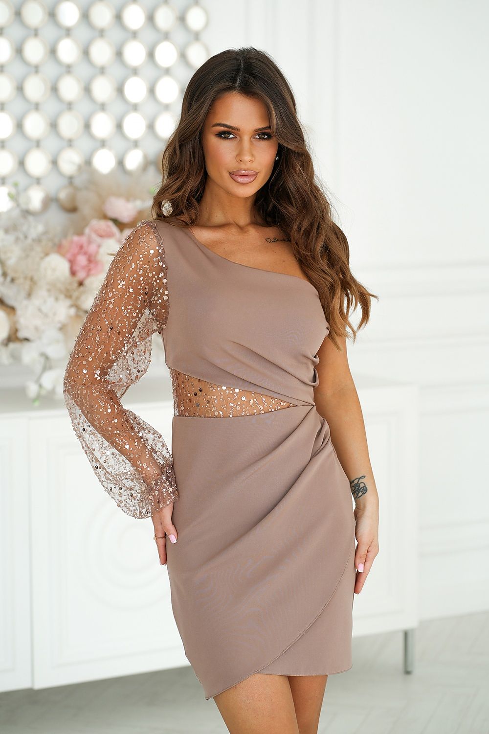 Abendkleid model 193801 Bicotone