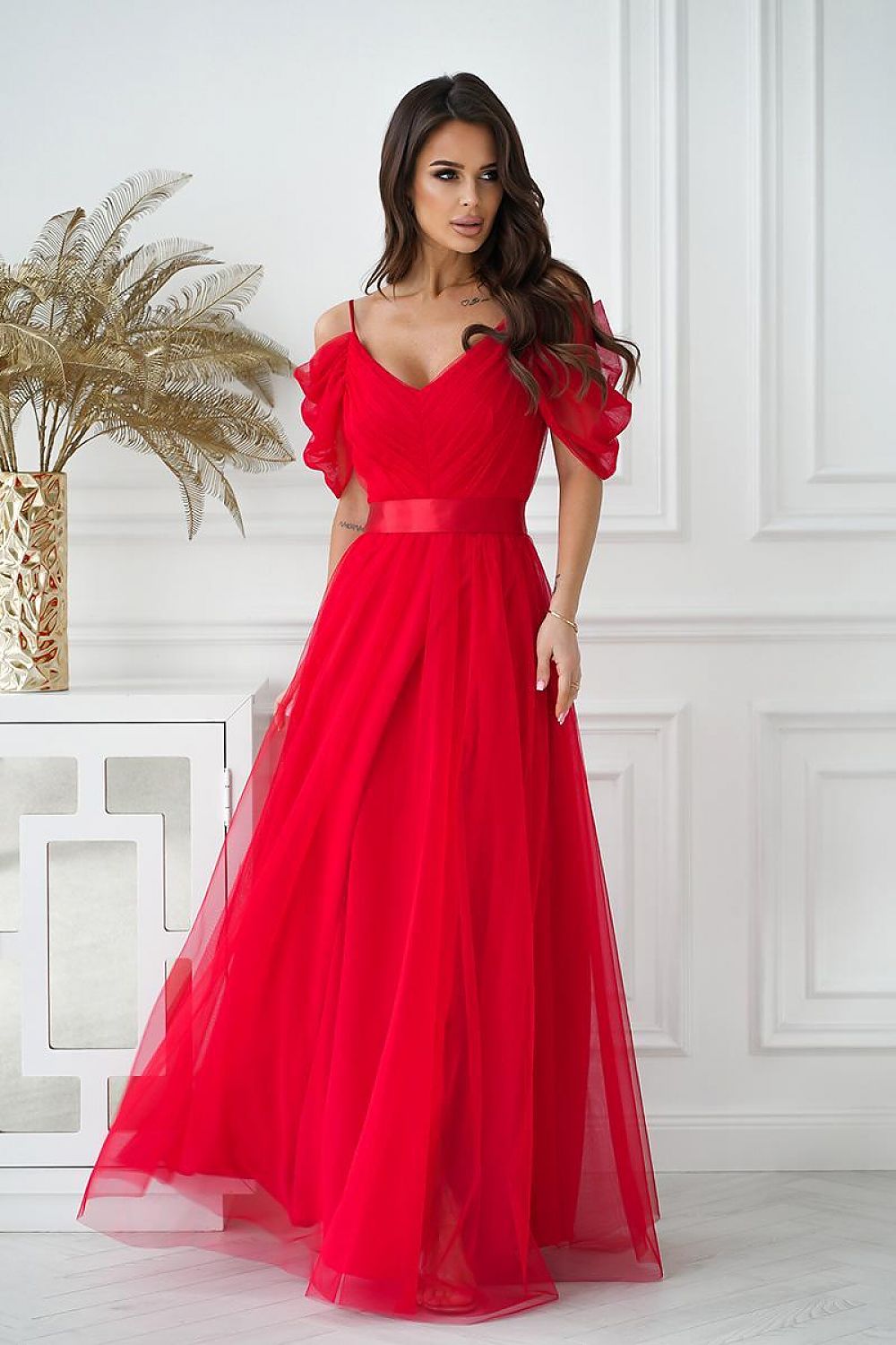 Langes Kleid model 196096 Bicotone