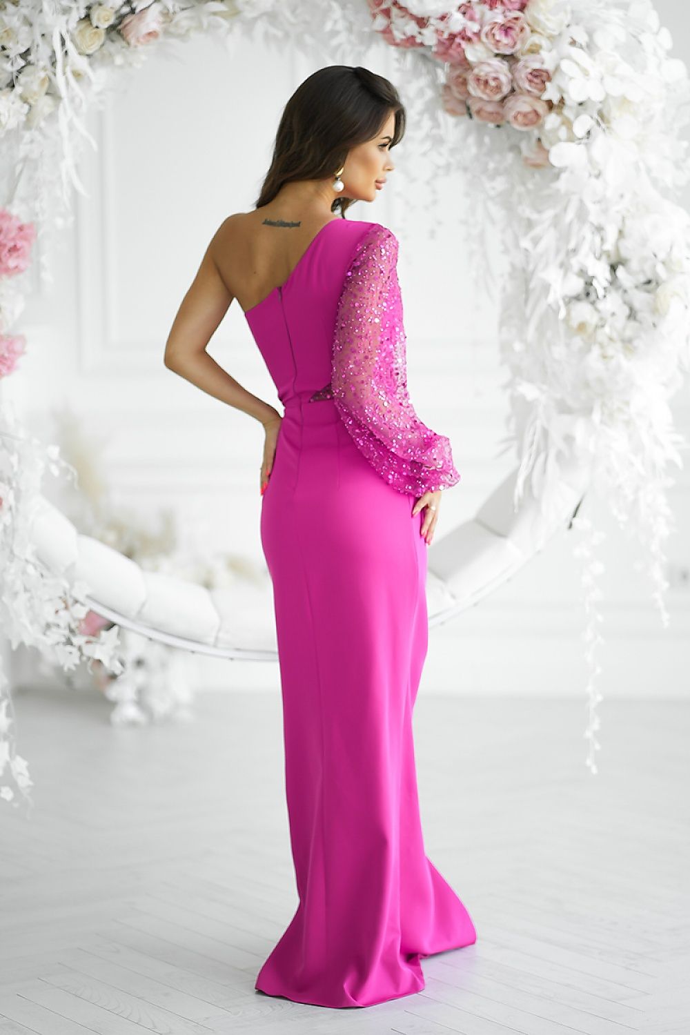 Langes Kleid model 198819 Bicotone