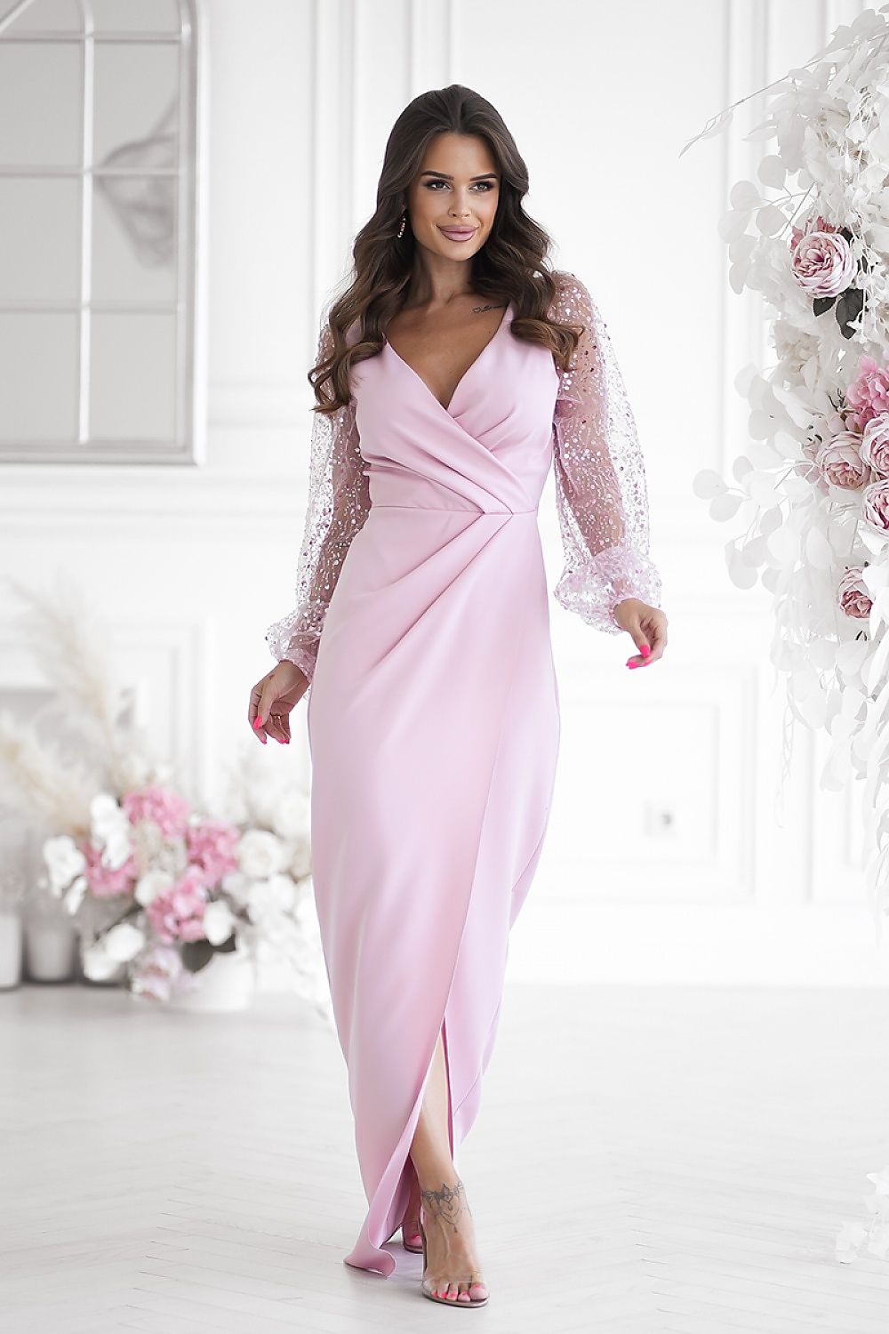 Langes Kleid model 198905 Bicotone
