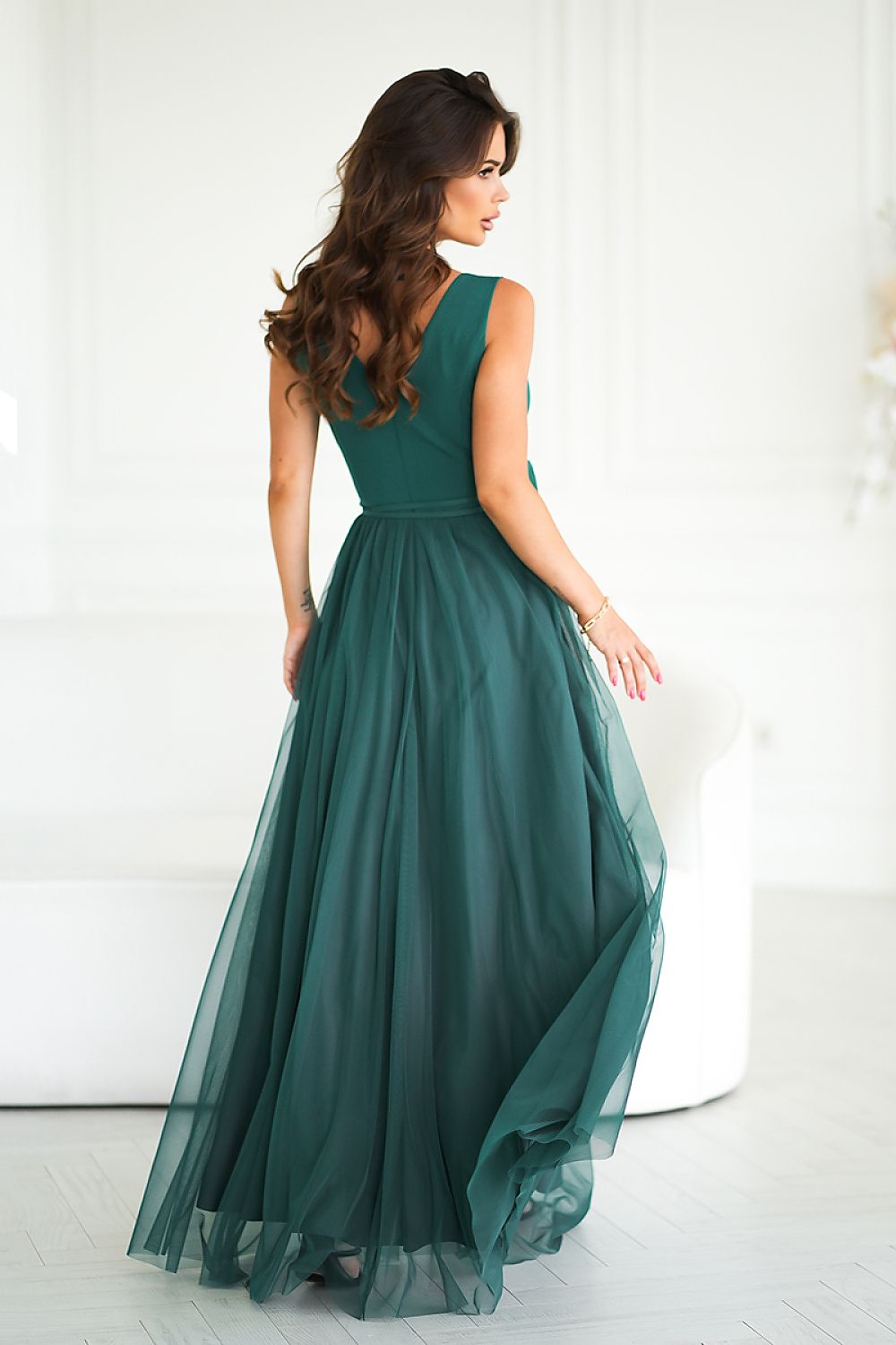 Langes Kleid model 199326 Bicotone