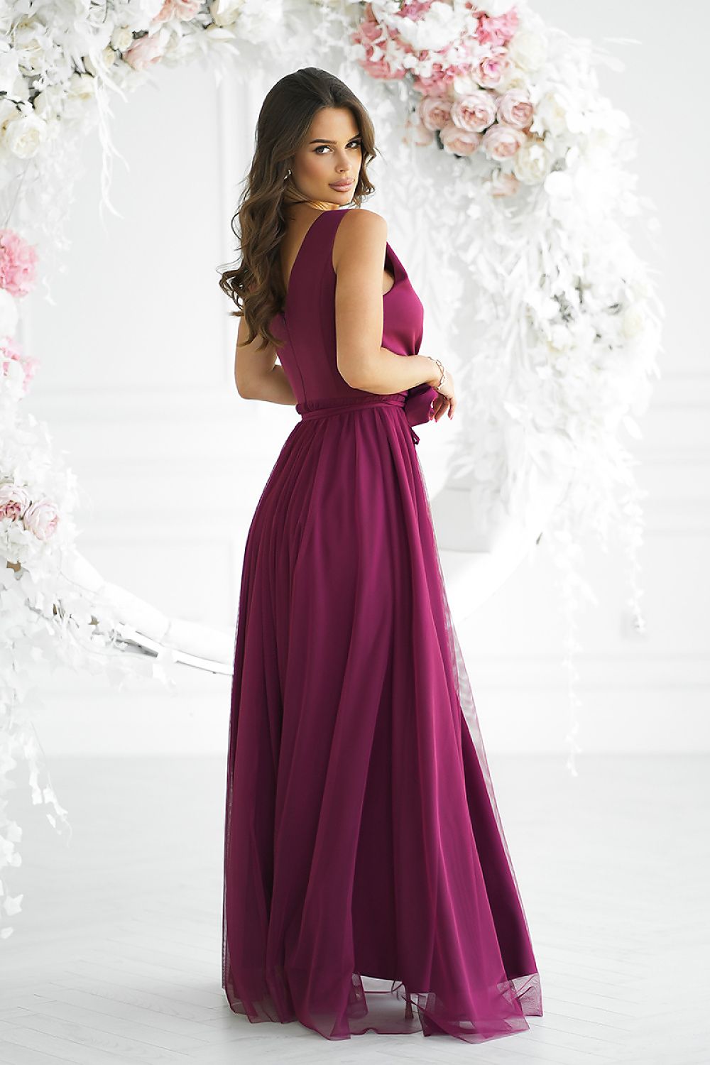 Langes Kleid model 199327 Bicotone
