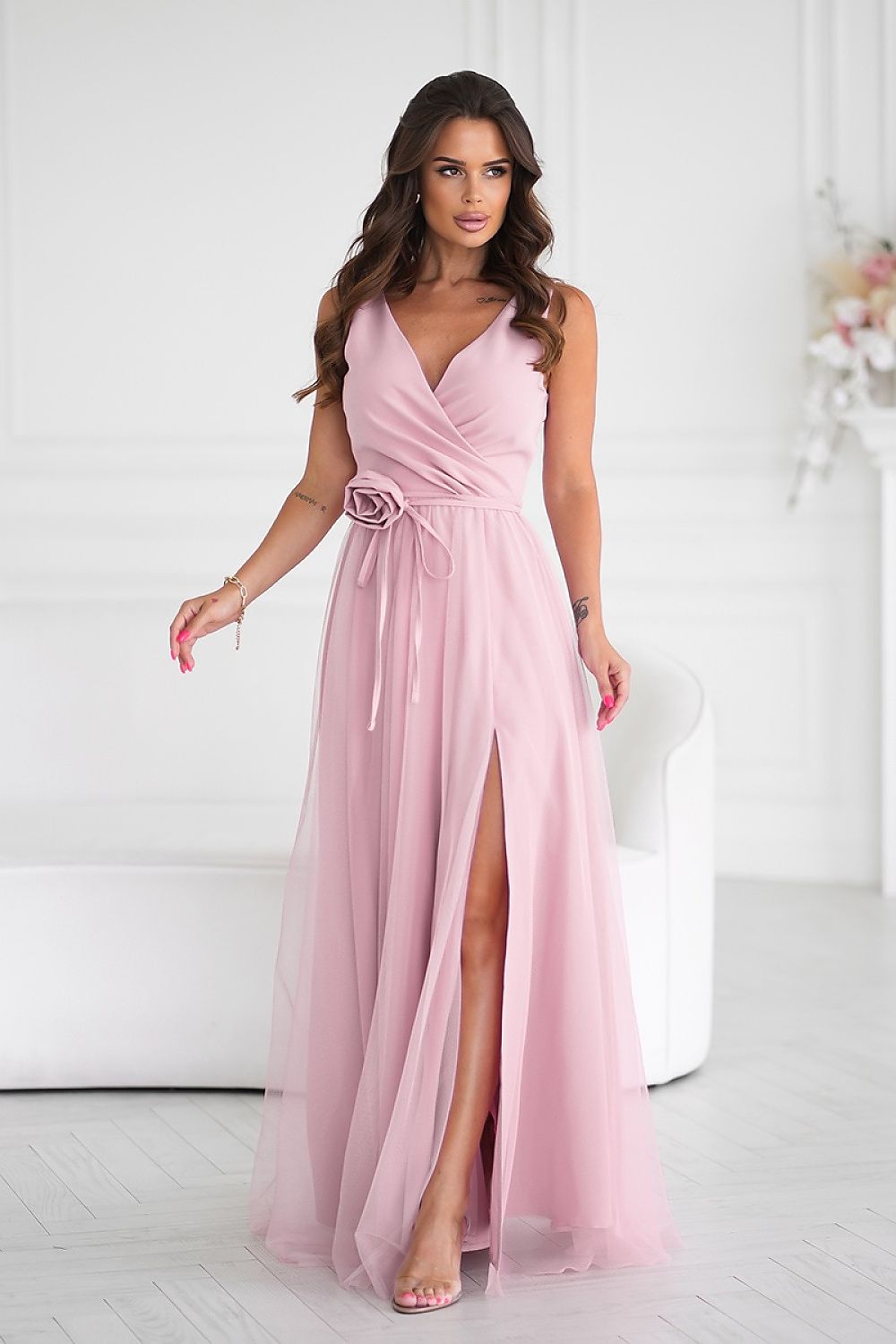 Langes Kleid model 199329 Bicotone