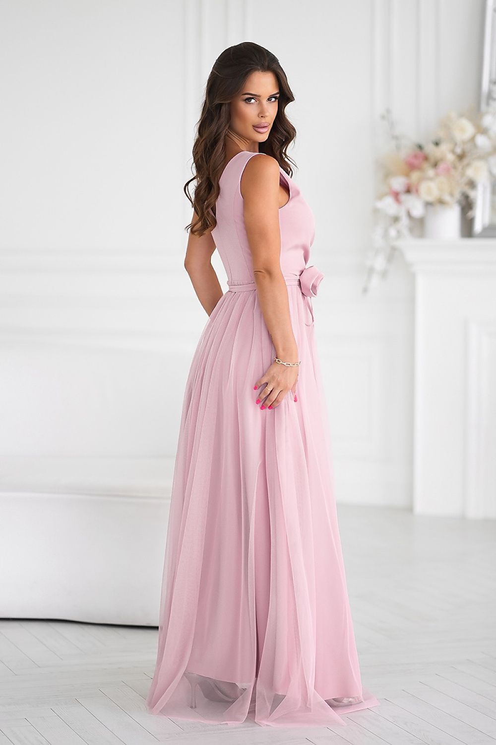 Langes Kleid model 199329 Bicotone