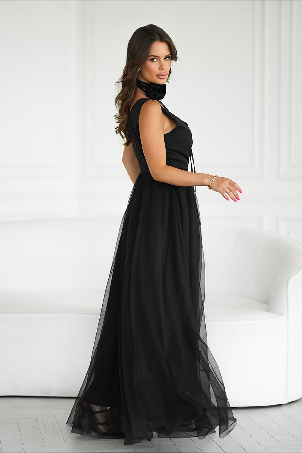 Langes Kleid model 199332 Bicotone