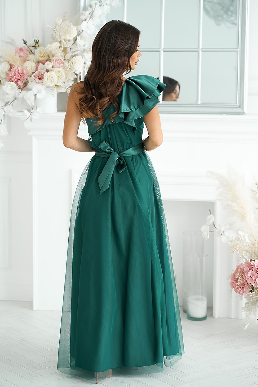 Langes Kleid model 200242 Bicotone