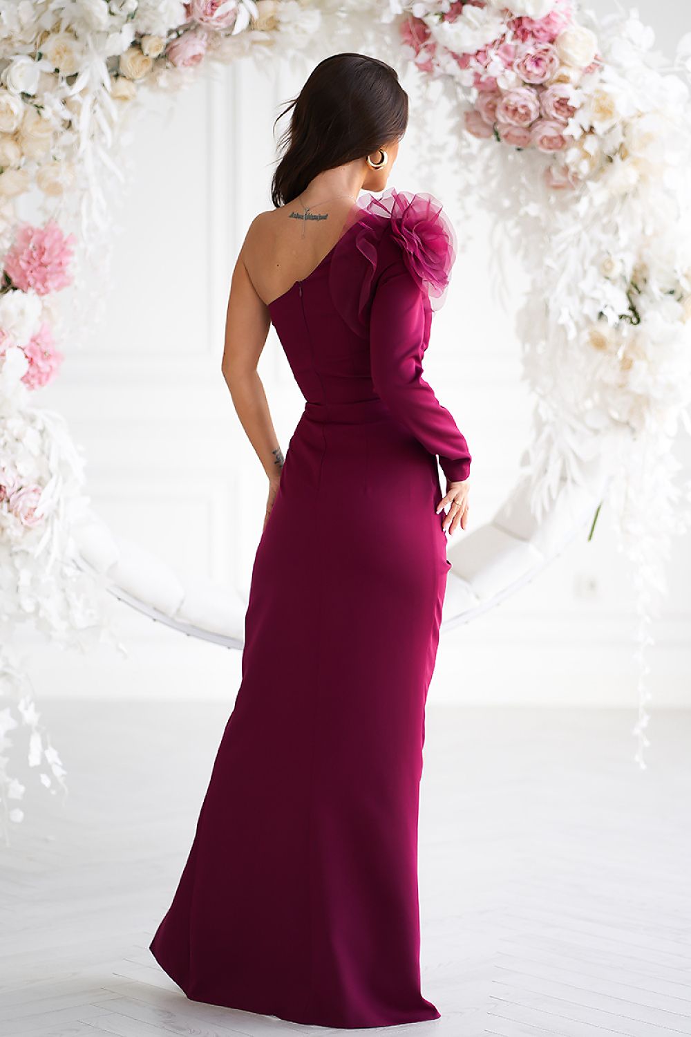 Langes Kleid model 203646 Bicotone