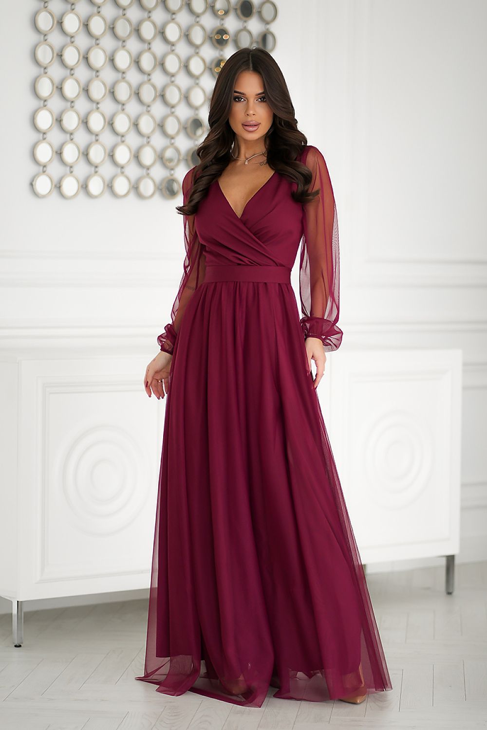 Langes Kleid model 203762 Bicotone