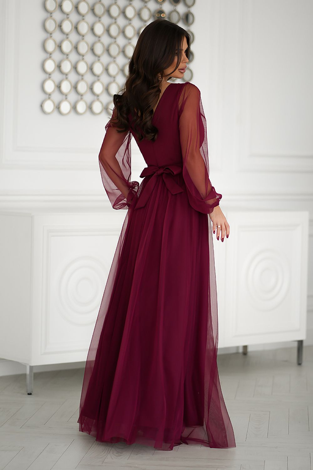 Langes Kleid model 203762 Bicotone