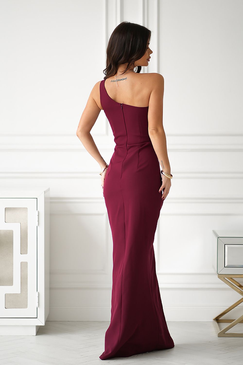 Langes Kleid model 203796 Bicotone