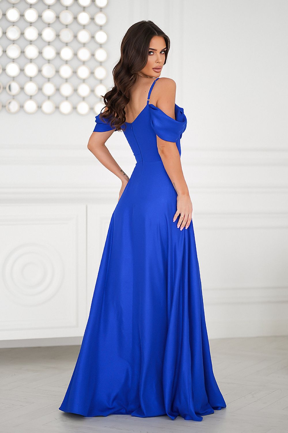 Langes Kleid model 208531 Bicotone