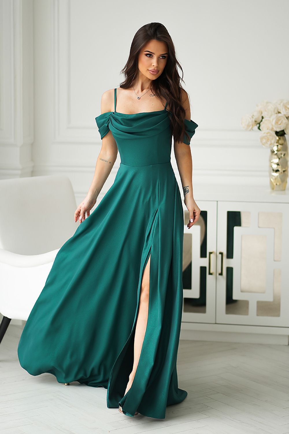 Langes Kleid model 210724 Bicotone