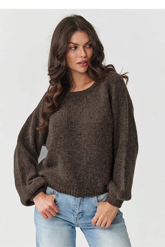 Pullover model 217383 Makadamia