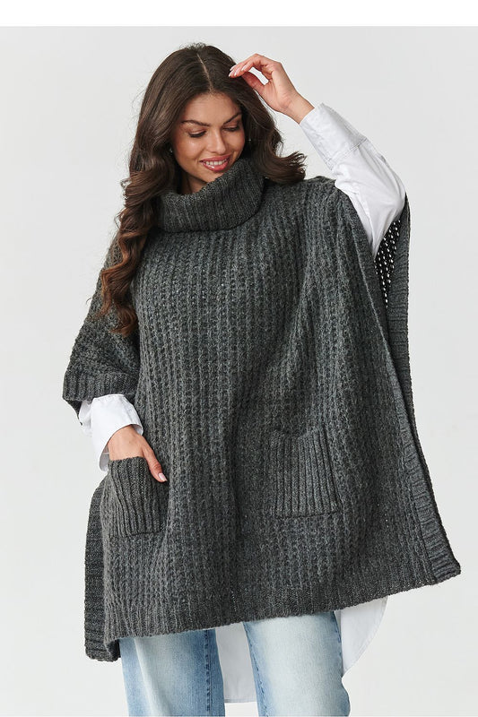 Rollkragenpullover model 217653 Makadamia
