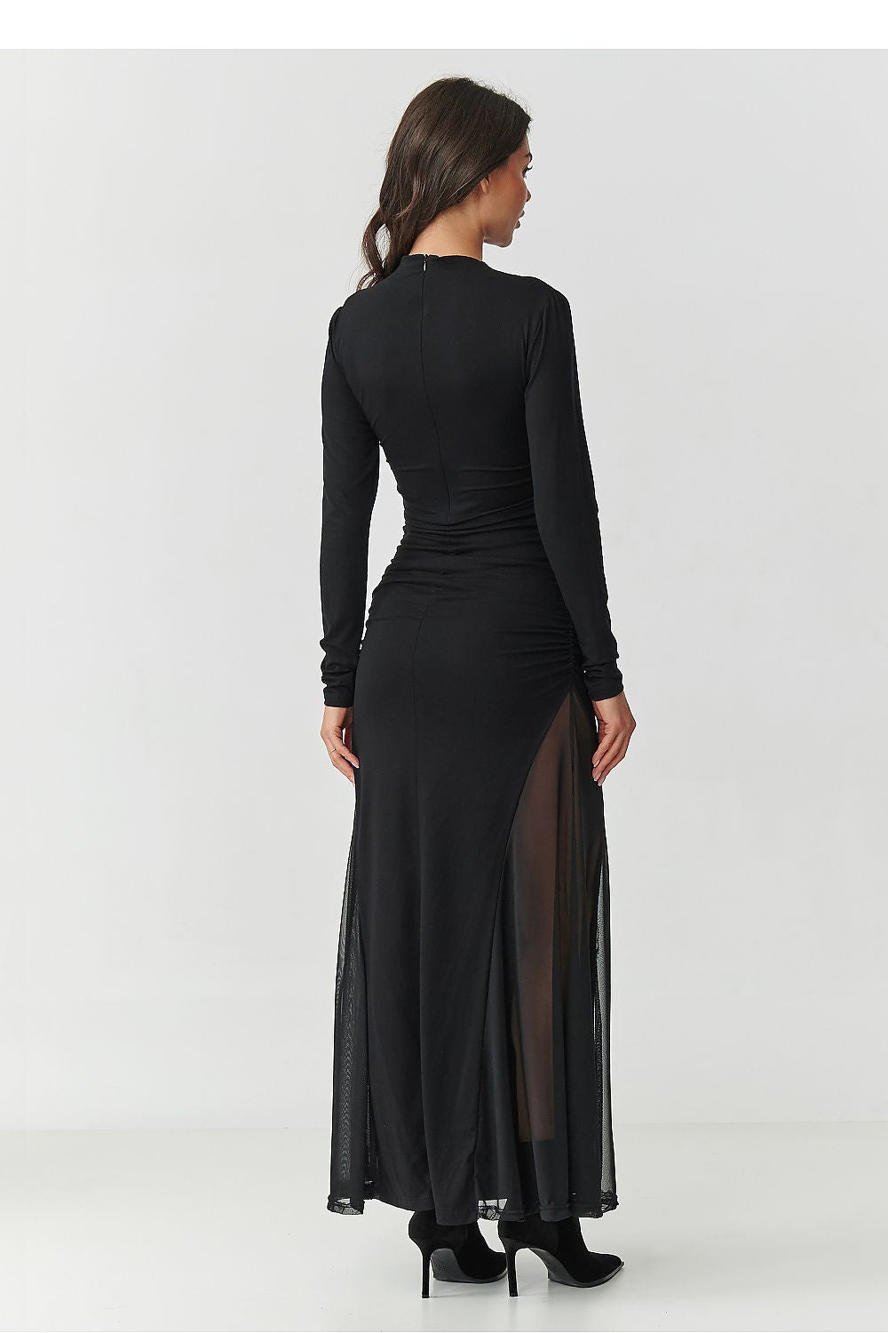 Langes Kleid model 218109 Makadamia