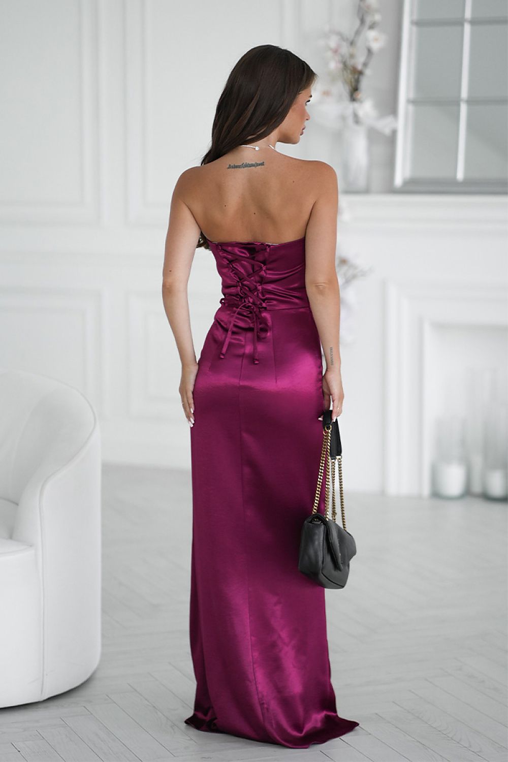 Langes Kleid model 219713 Bicotone