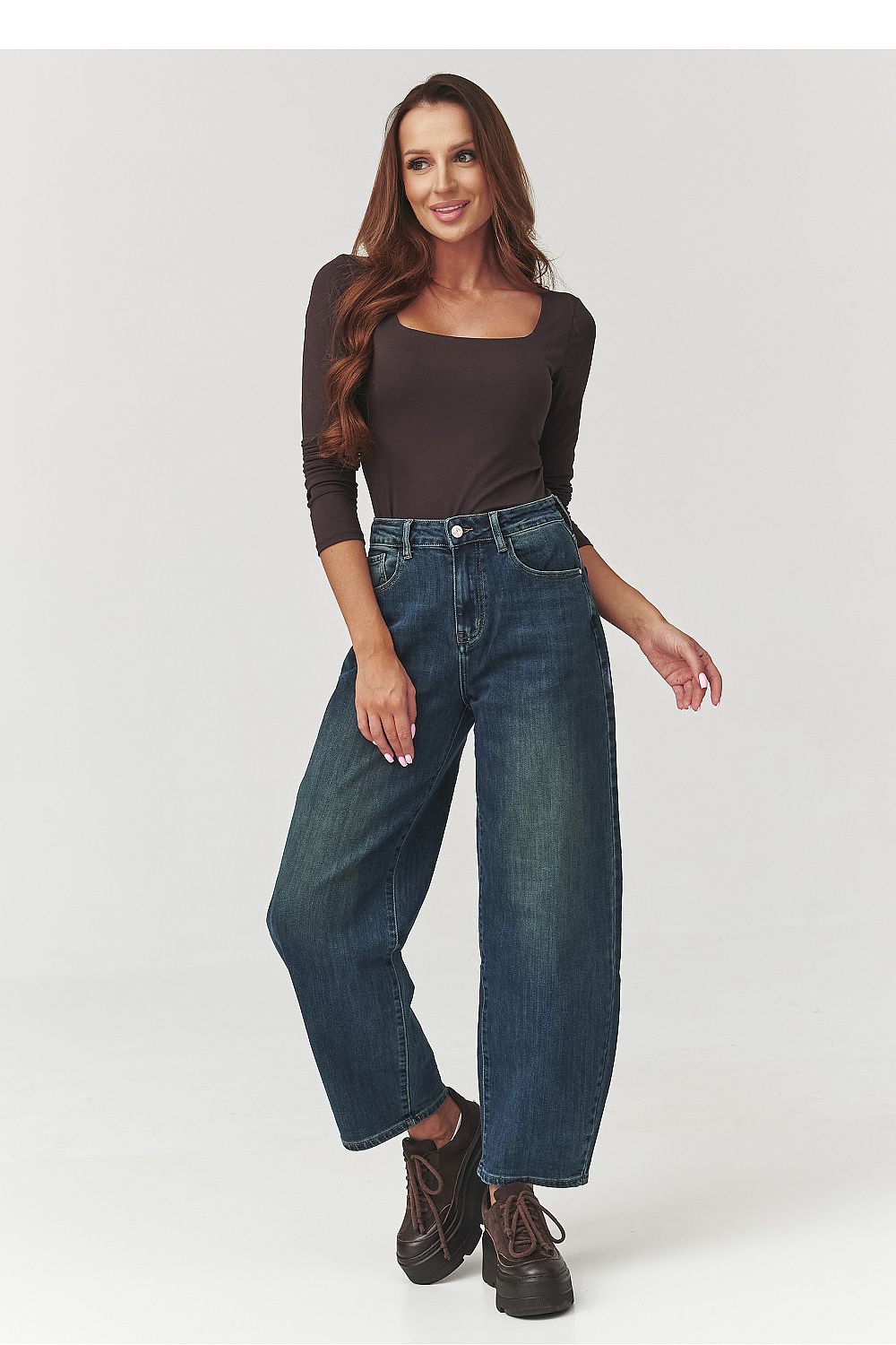 Bluse model 219725 Makadamia