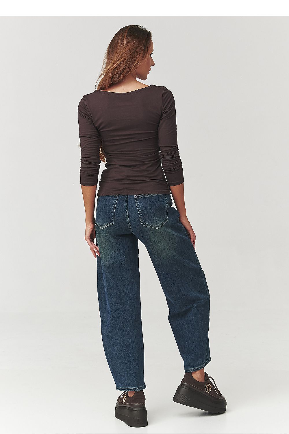 Bluse model 219725 Makadamia