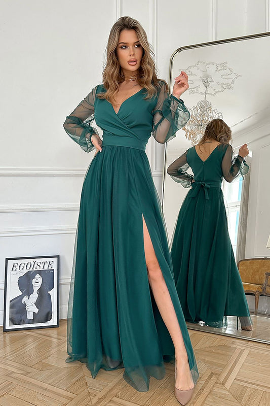 Langes Kleid model 220099 Bicotone