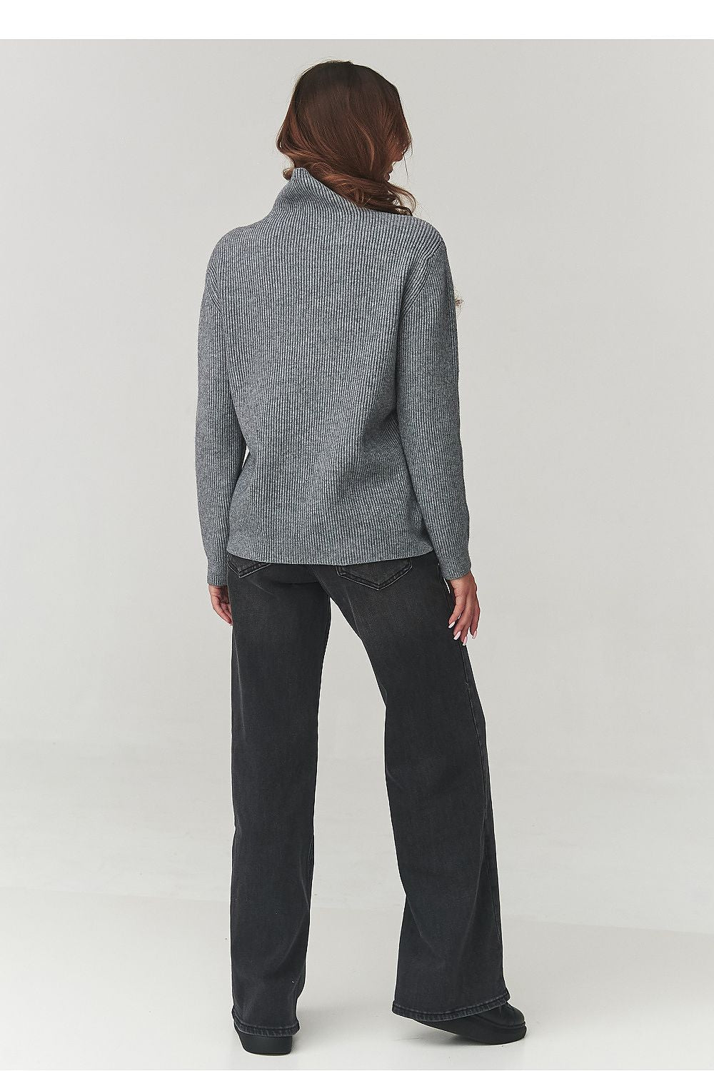 Rollkragenpullover model 220772 Makadamia
