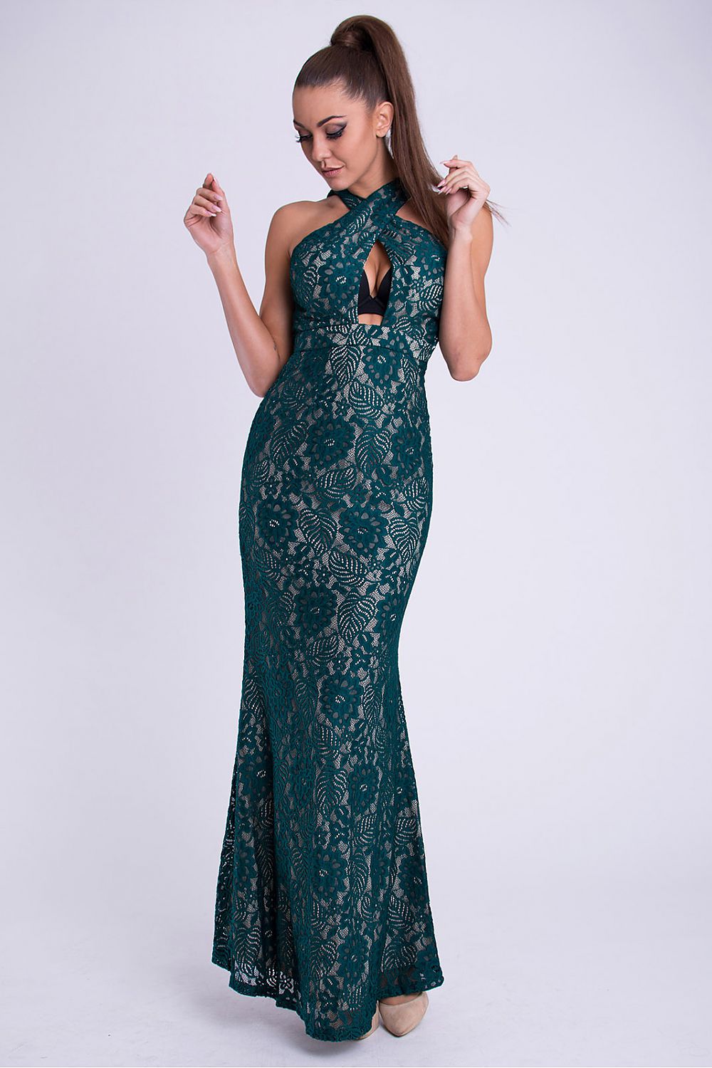 Langes Kleid model 69400 YourNewStyle