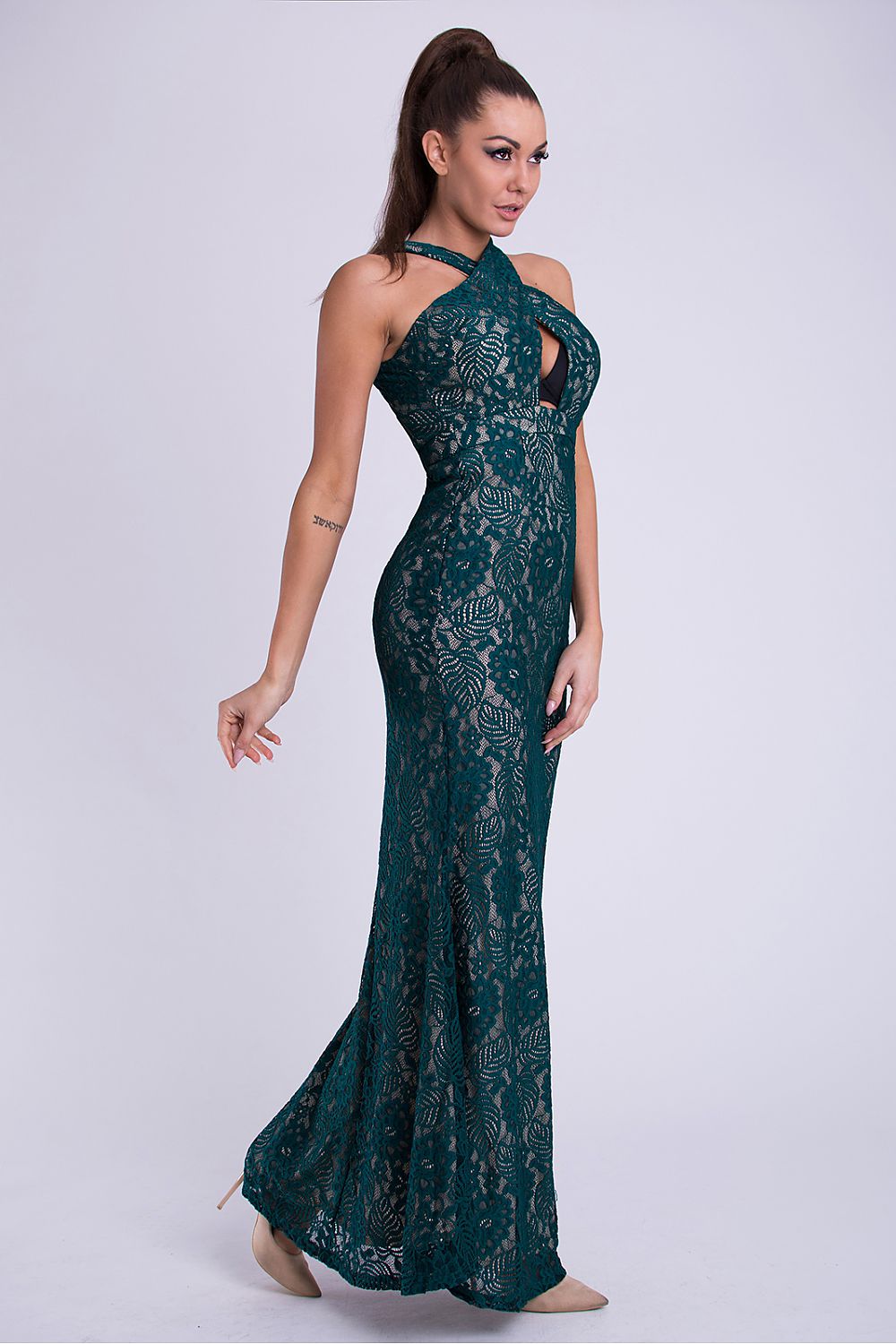 Langes Kleid model 69400 YourNewStyle