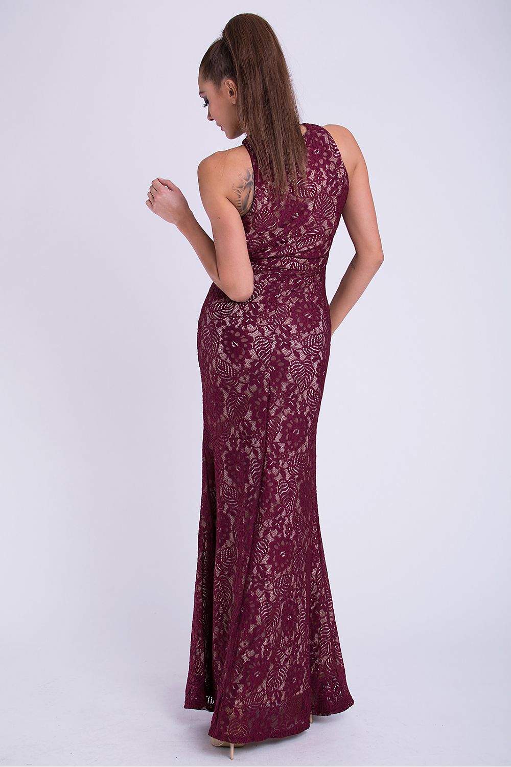 Langes Kleid model 69401 YourNewStyle