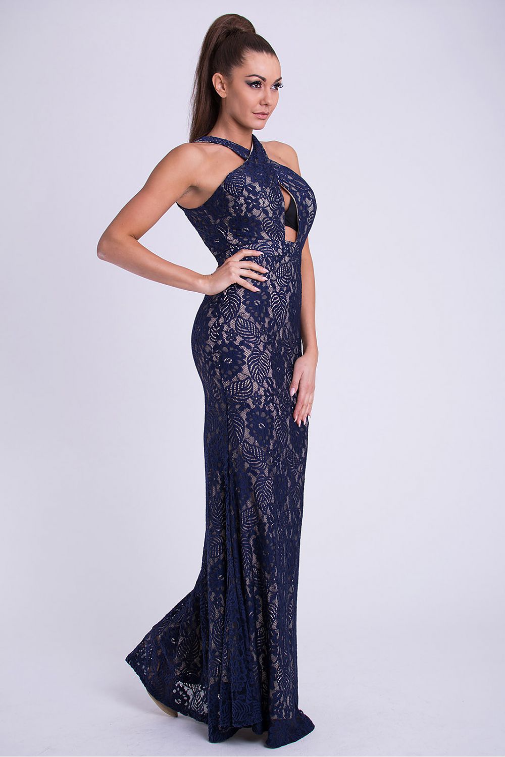 Langes Kleid model 69402 YourNewStyle