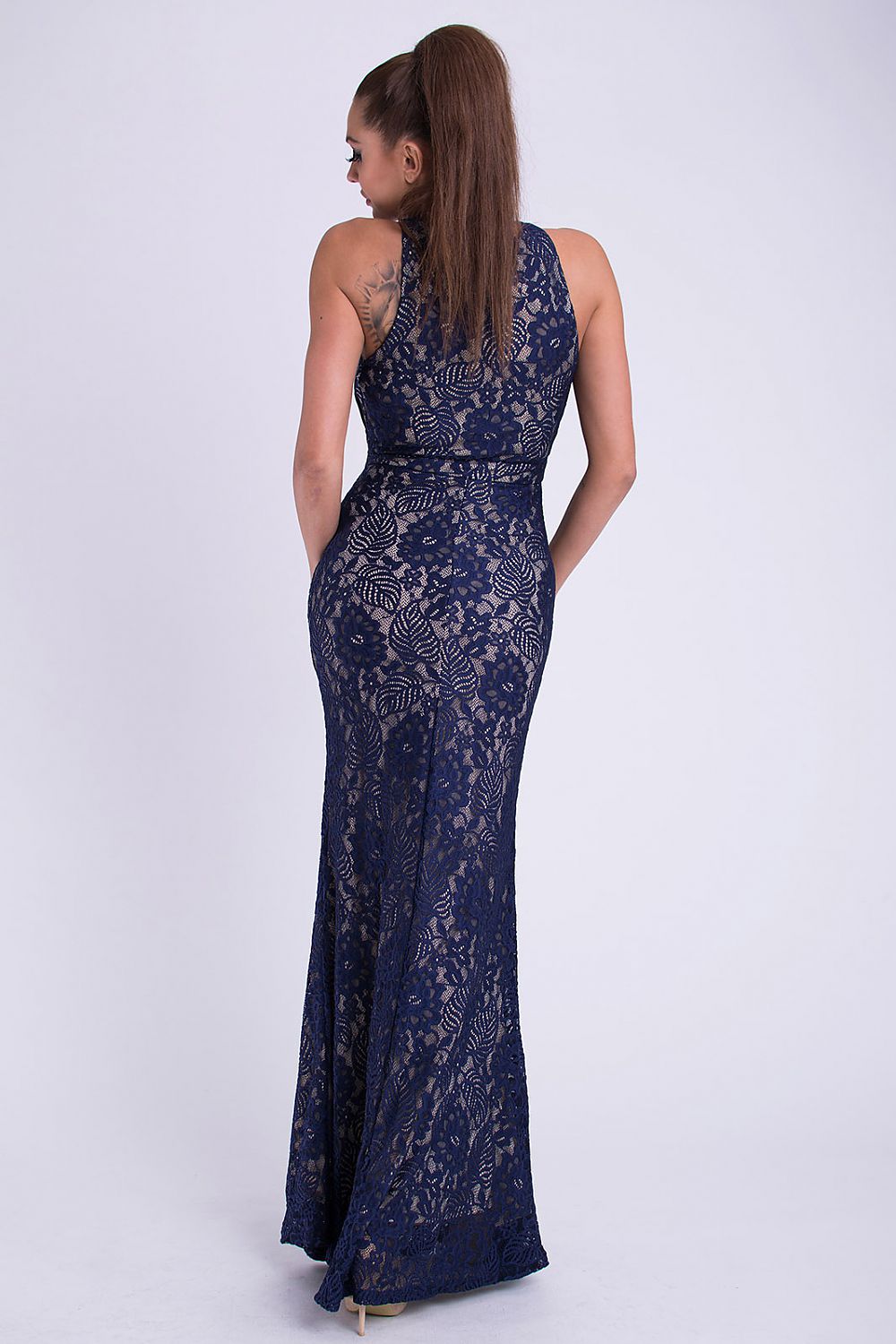Langes Kleid model 69402 YourNewStyle
