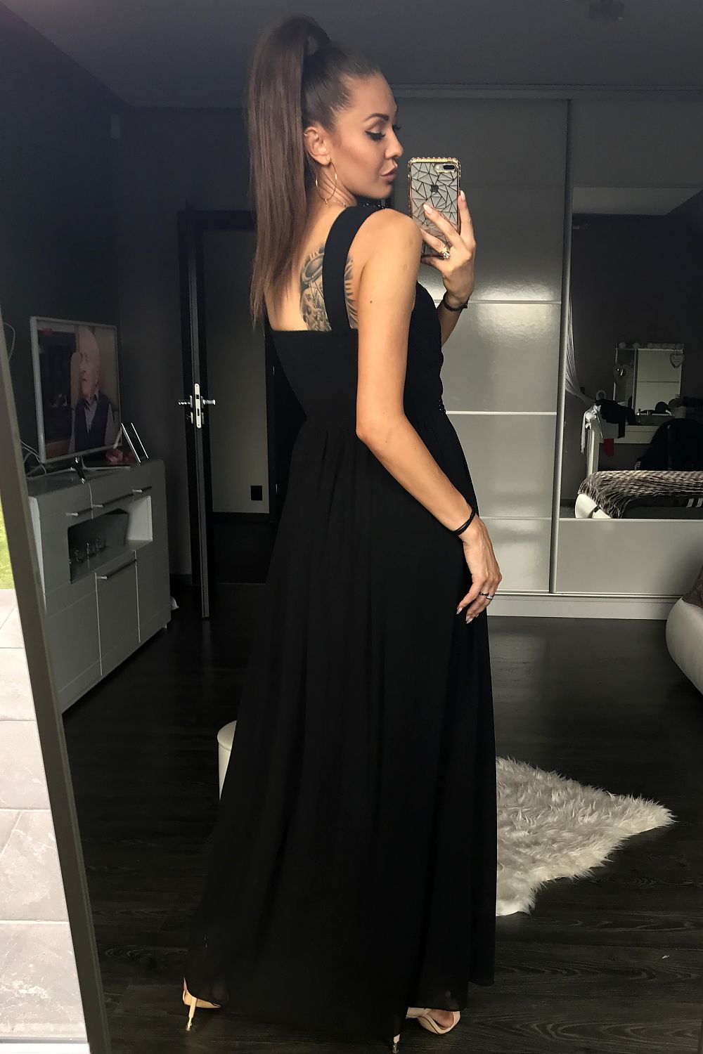 Langes Kleid model 93956 YourNewStyle