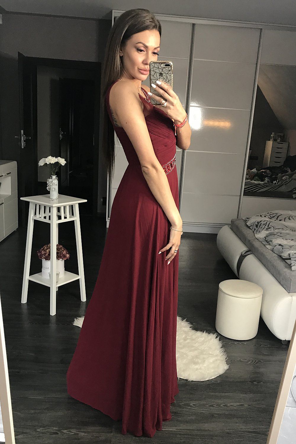 Langes Kleid model 105274 YourNewStyle