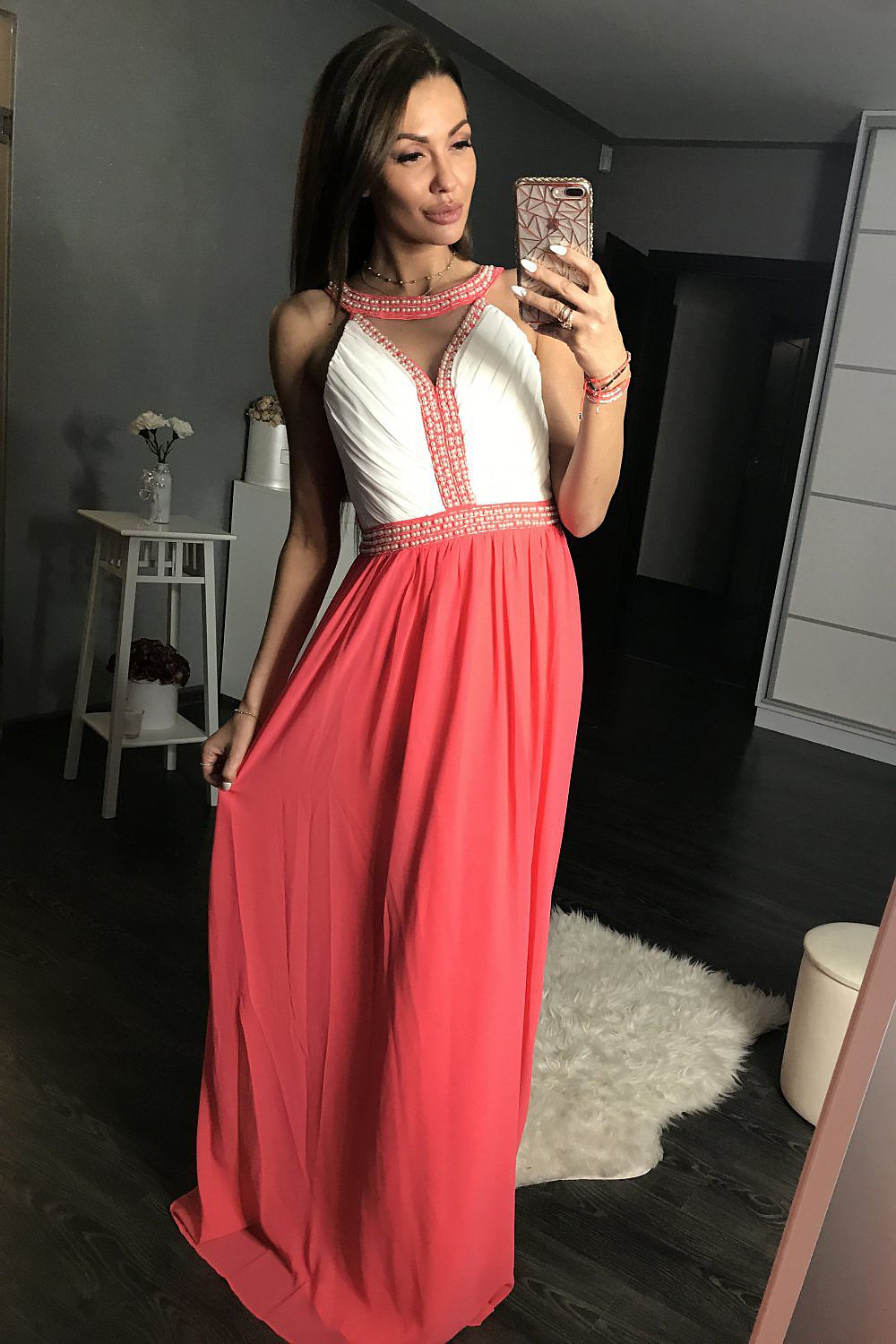 Langes Kleid model 105280 YourNewStyle