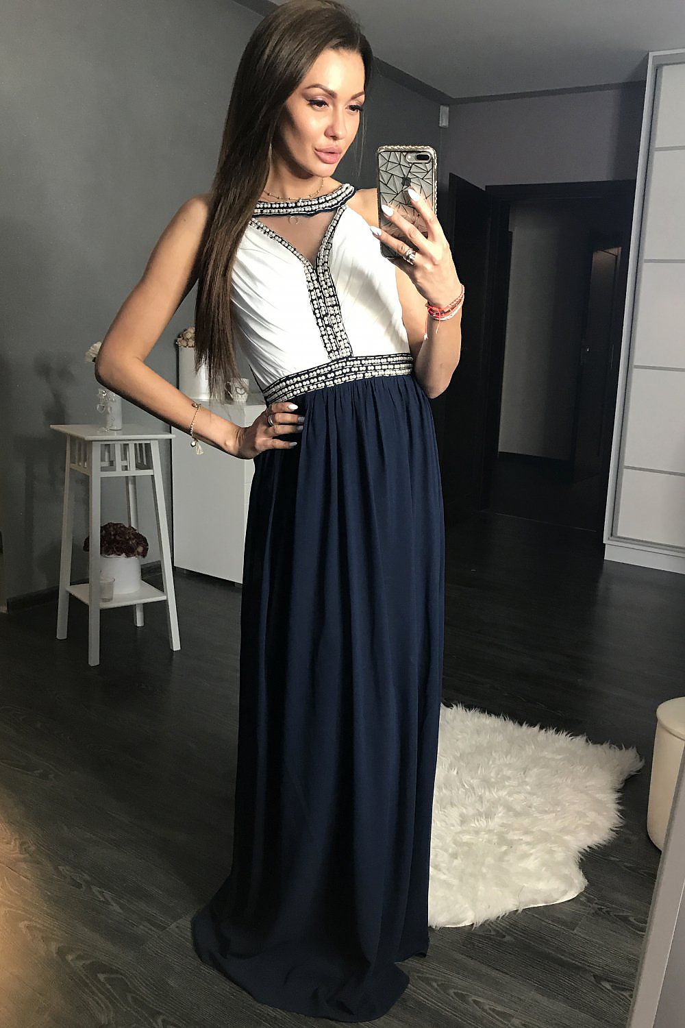 Langes Kleid model 105281 YourNewStyle