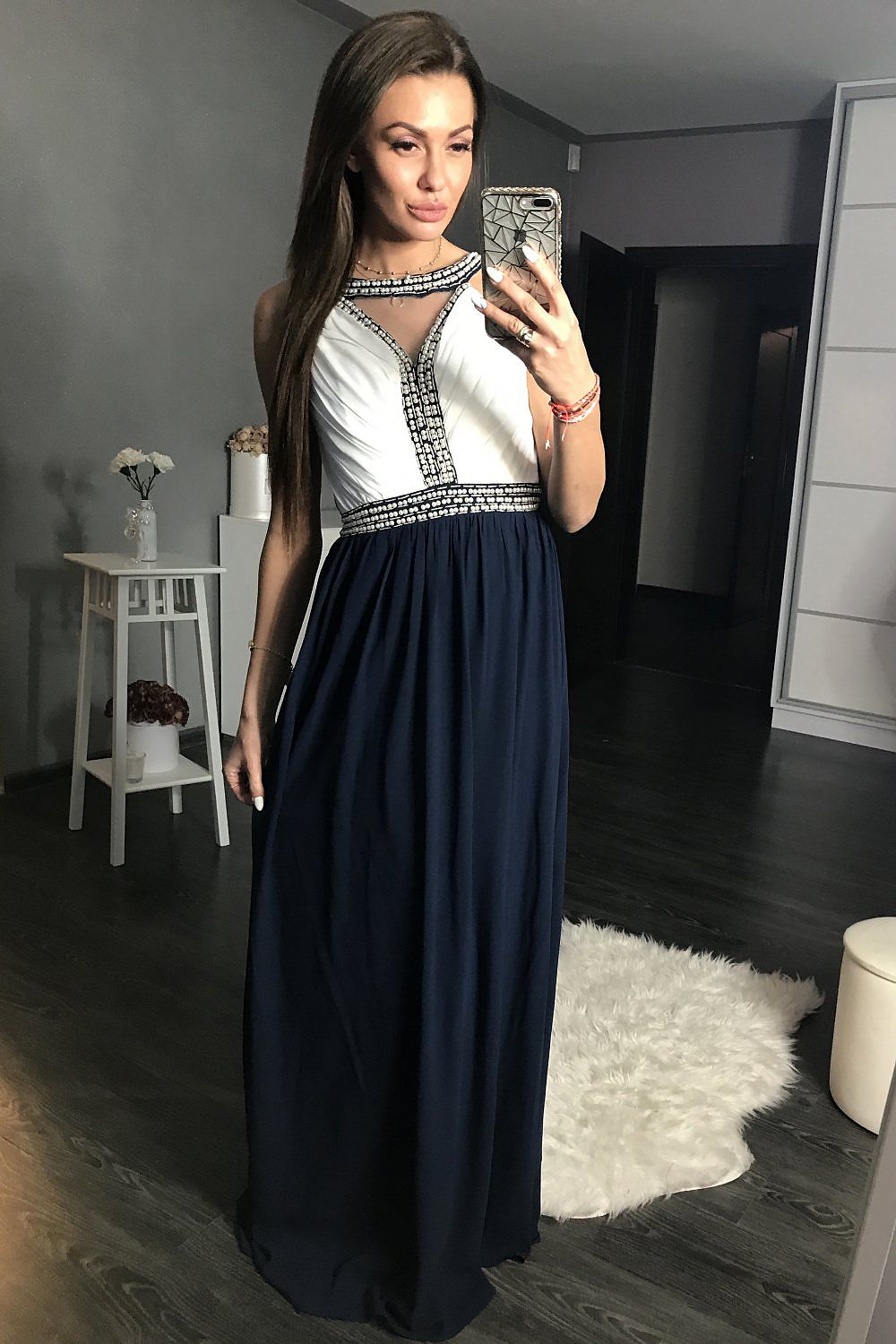 Langes Kleid model 105281 YourNewStyle