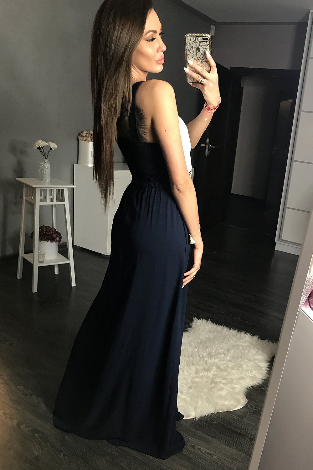Langes Kleid model 105281 YourNewStyle