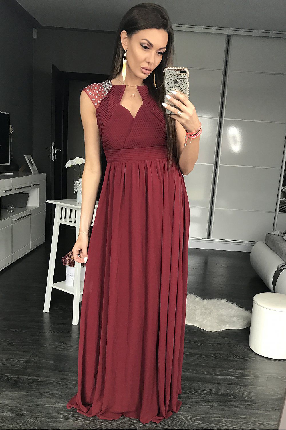 Langes Kleid model 105287 YourNewStyle