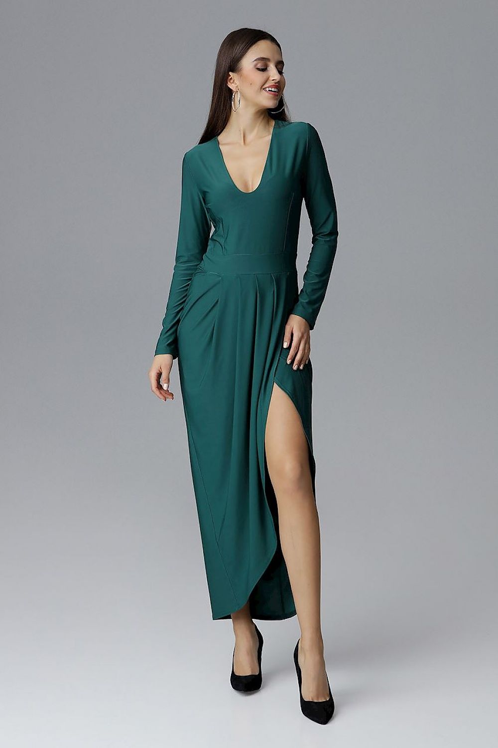 Langes Kleid model 126214 Figl