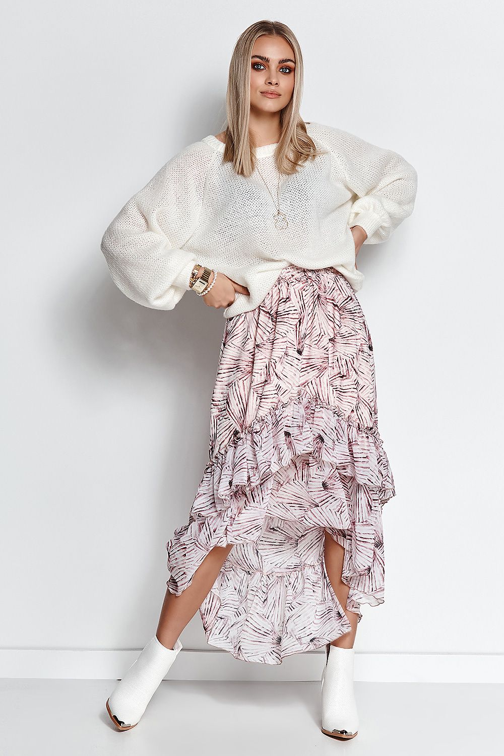 Pullover model 171544 Makadamia