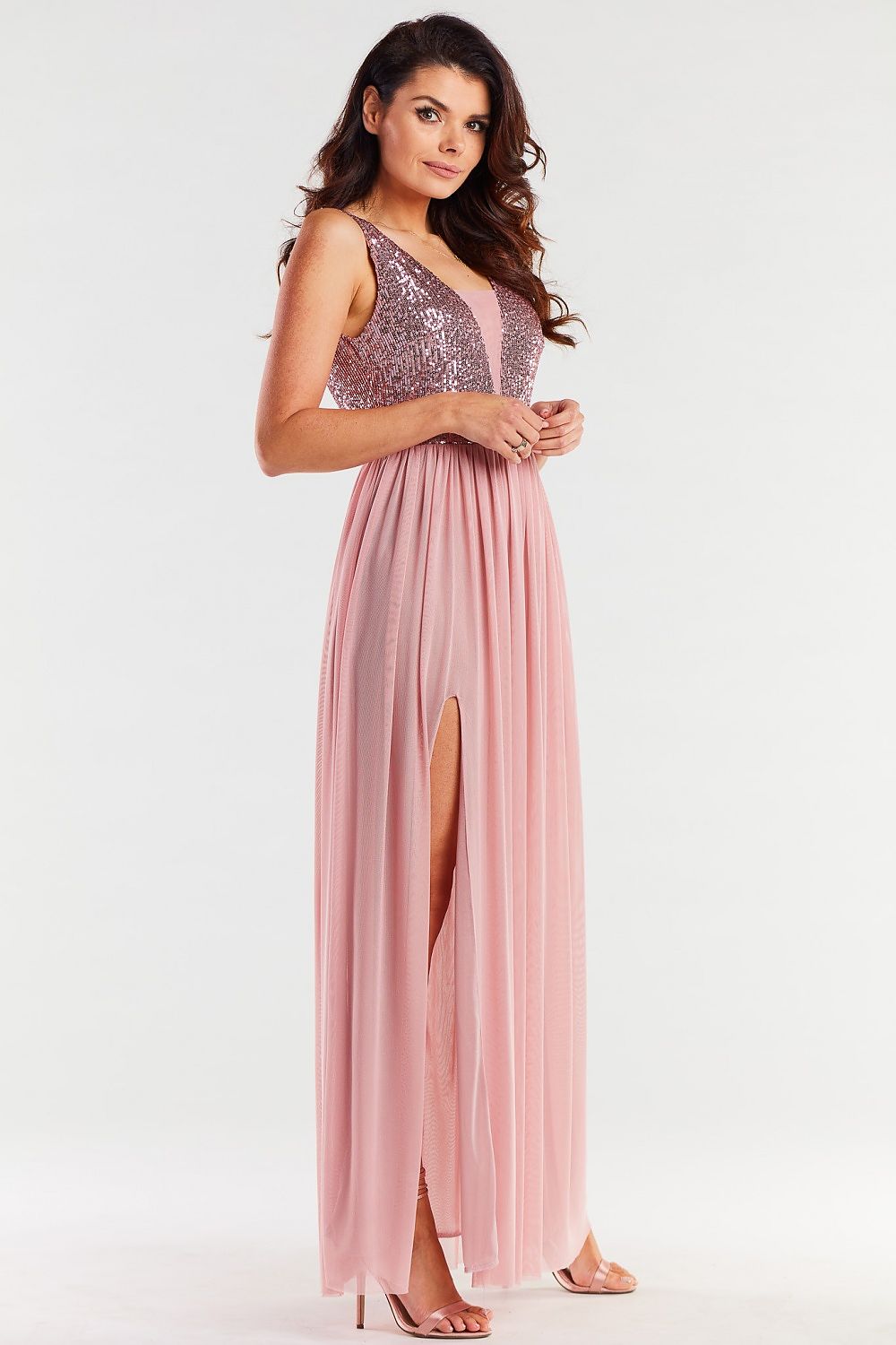 Langes Kleid model 174300 awama