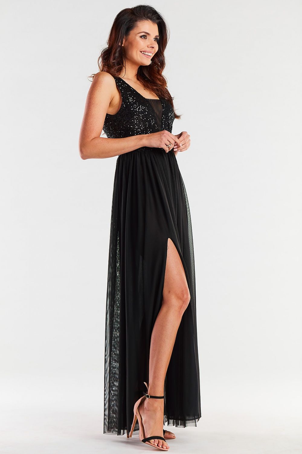 Langes Kleid model 174301 awama
