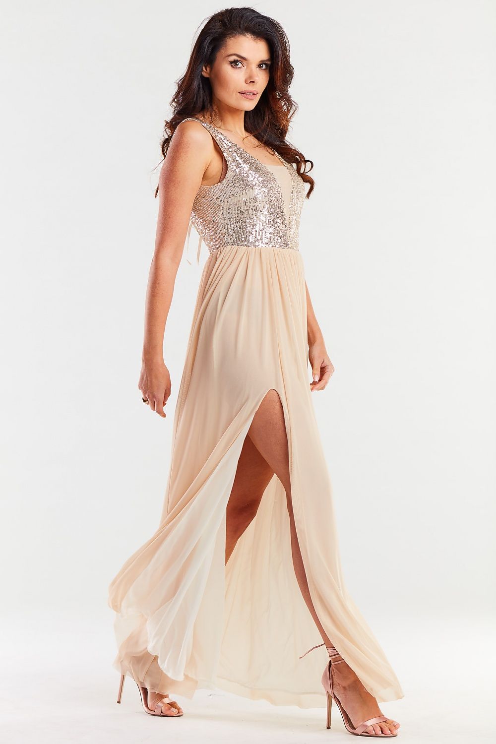 Langes Kleid model 174302 awama