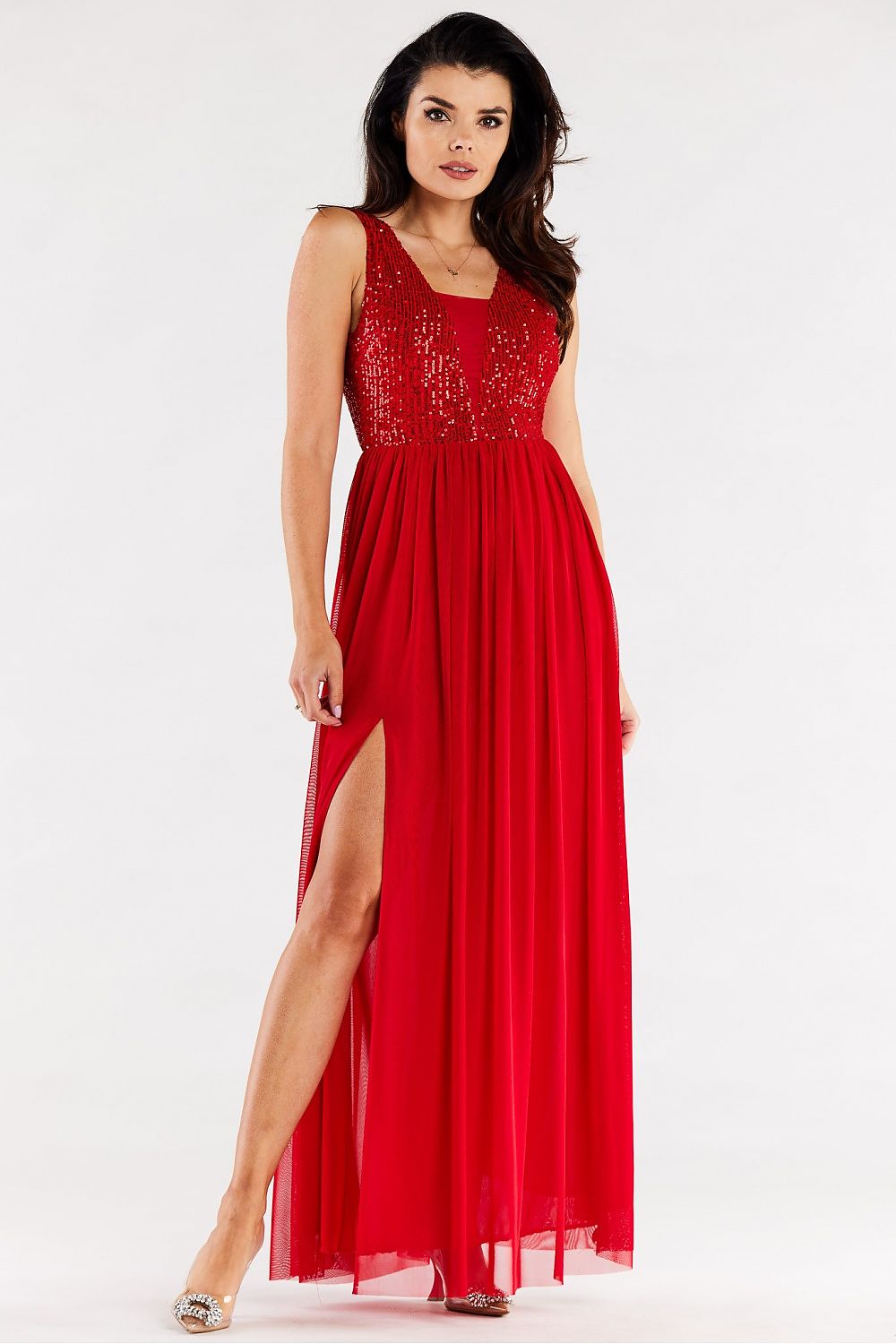 Langes Kleid model 174391 awama