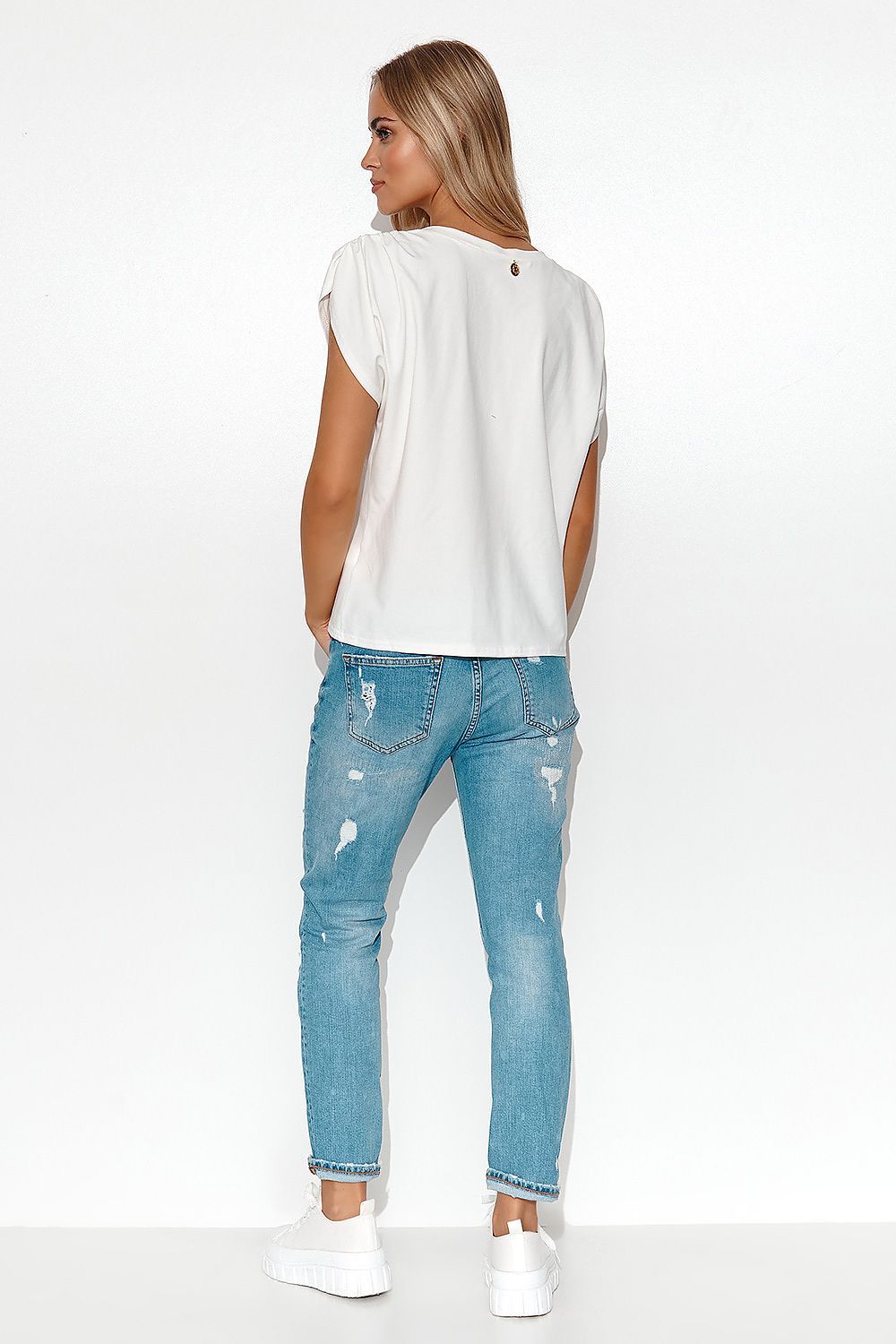 Bluse model 178319 Makadamia