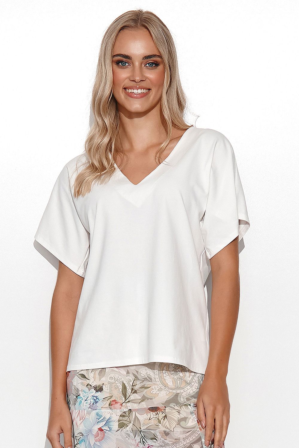 Bluse model 178562 Makadamia