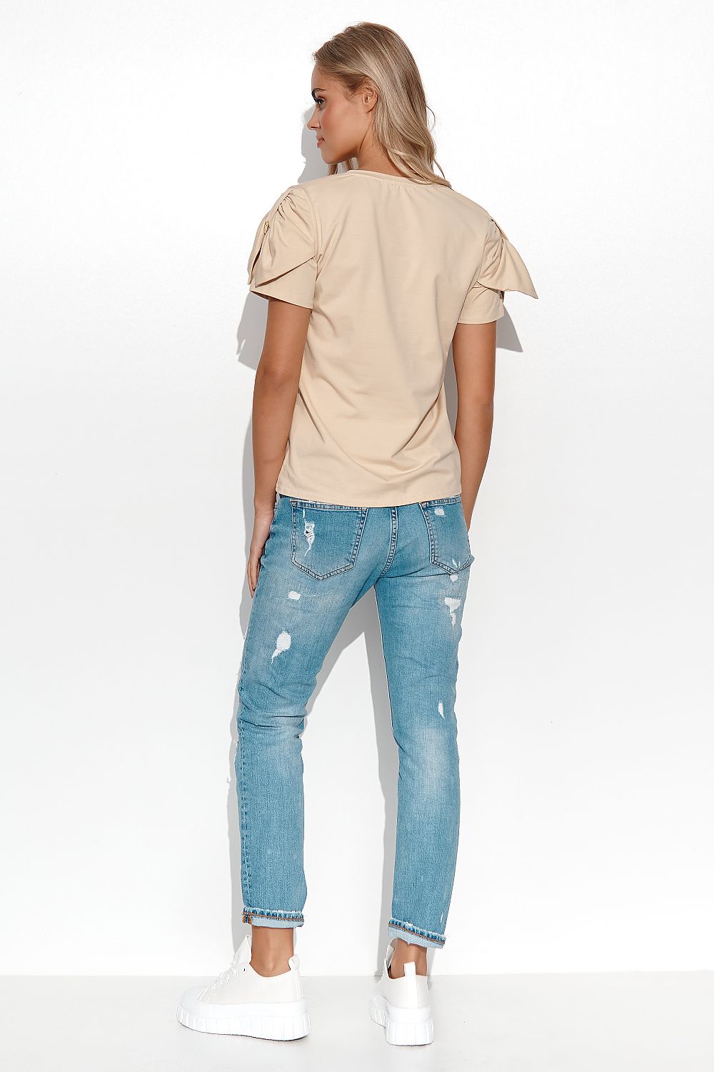 Bluse model 180761 Makadamia