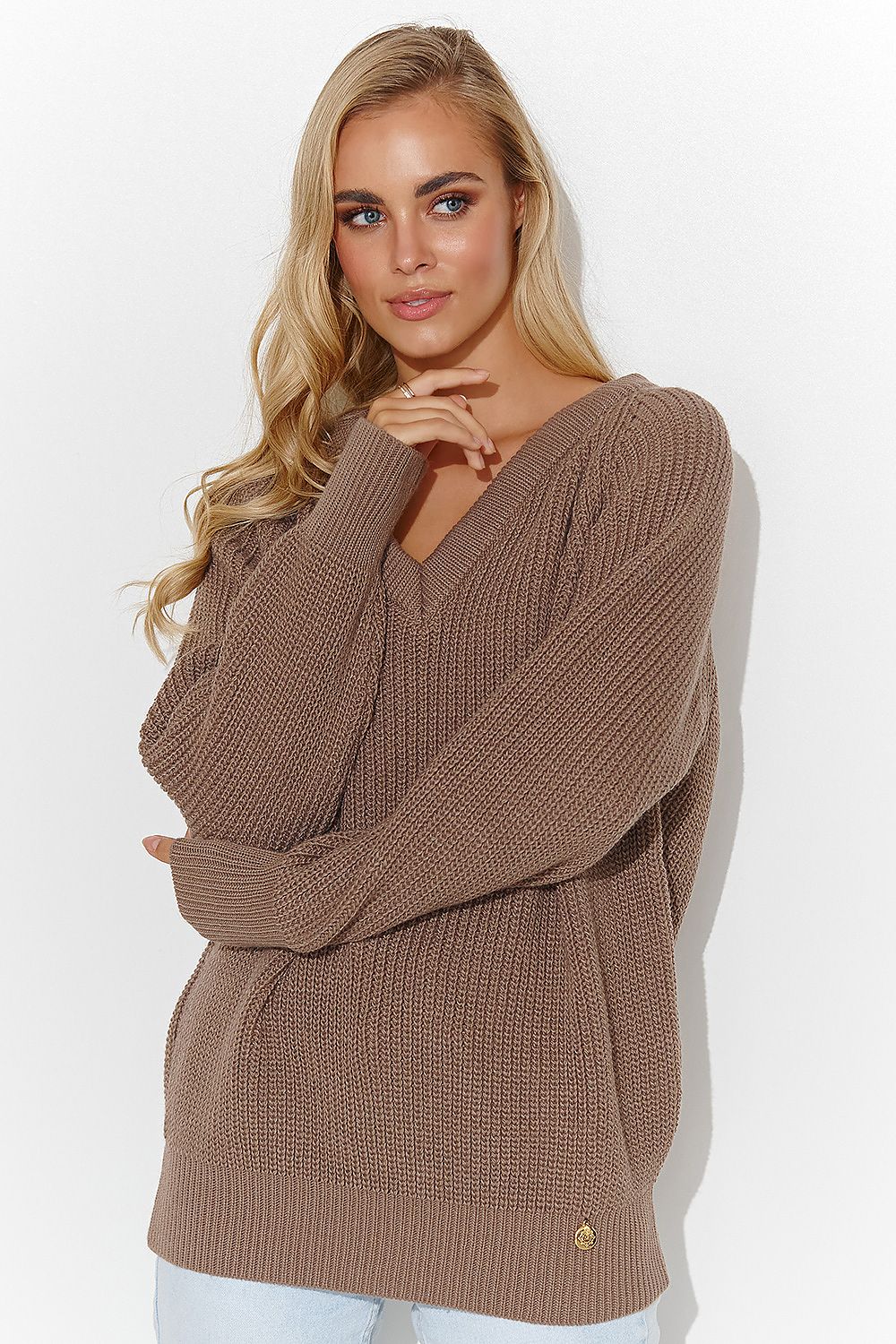 Pullover model 184785 Makadamia
