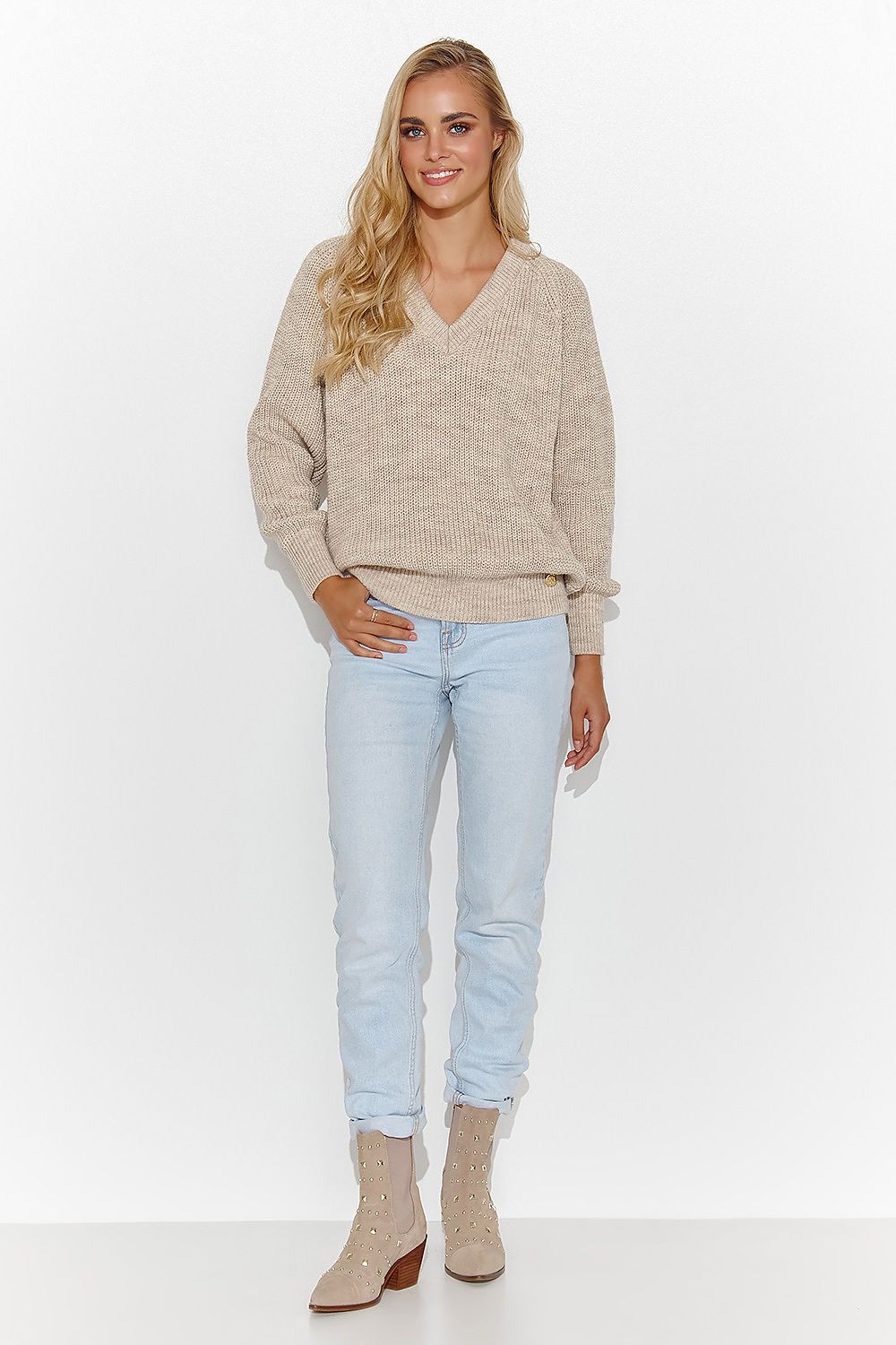 Pullover model 184786 Makadamia
